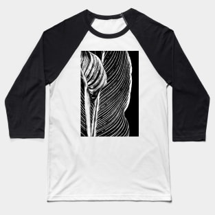 Leaf Design Baseball T-Shirt